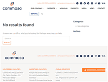 Tablet Screenshot of commosa.com.mx